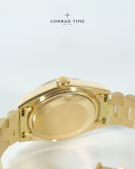 Rolex Day-Date 18038 Champagne Dial Yellow Gold President 36mm. 99 รูปที่ 12