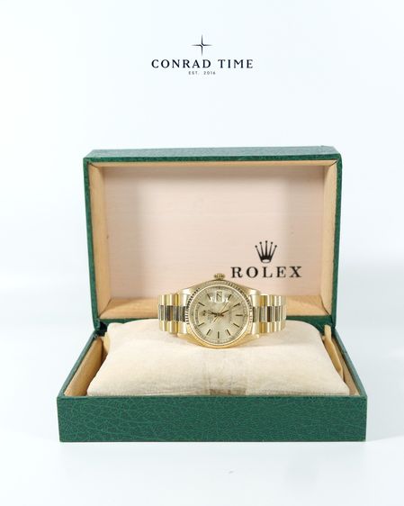 Rolex Day-Date 18038 Champagne Dial Yellow Gold President 36mm. 99 รูปที่ 7