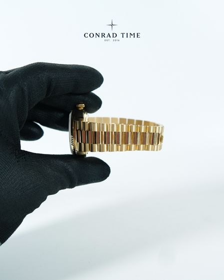 Rolex Day-Date 18038 Champagne Dial Yellow Gold President 36mm. 99 รูปที่ 17