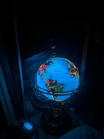 ลูกโลกโคมไฟหมุนได้เก่า รูปที่ 4