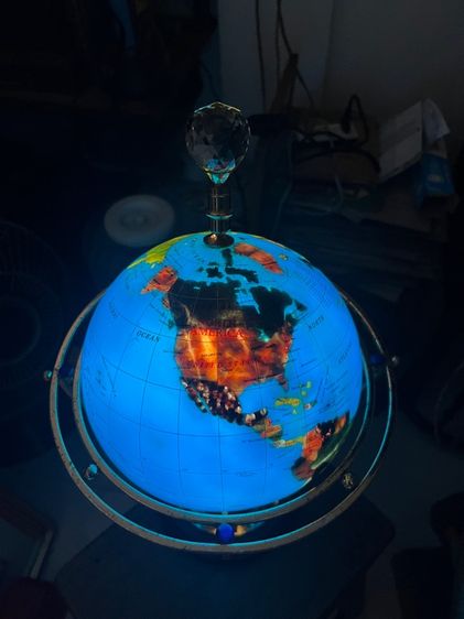 ลูกโลกโคมไฟหมุนได้เก่า รูปที่ 8