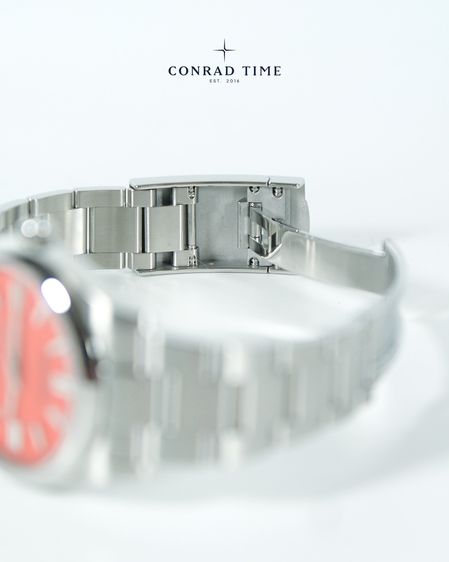 Rolex Oyster Perpetual 124300 Coral Red Dial Oyster Steel 2021 41mm. Fullset  รูปที่ 15
