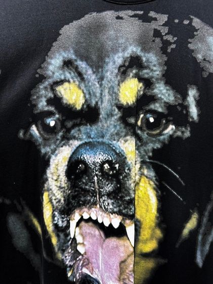 GIVENCHY Rottweiler Printed Cotton T shirt รูปที่ 3