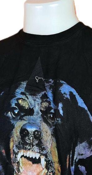 GIVENCHY Rottweiler Printed Cotton T shirt รูปที่ 5
