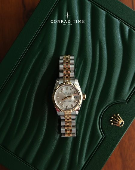 Rolex Datejust 179173 Silver Diamond Dial Two-Tone Jubilee 2013 26mm. Fullset  รูปที่ 6