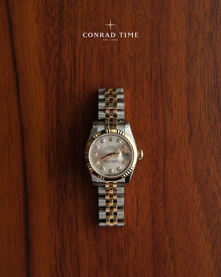 Rolex Datejust 179173 Silver Diamond Dial Two-Tone Jubilee 2013 26mm. Fullset  รูปที่ 3
