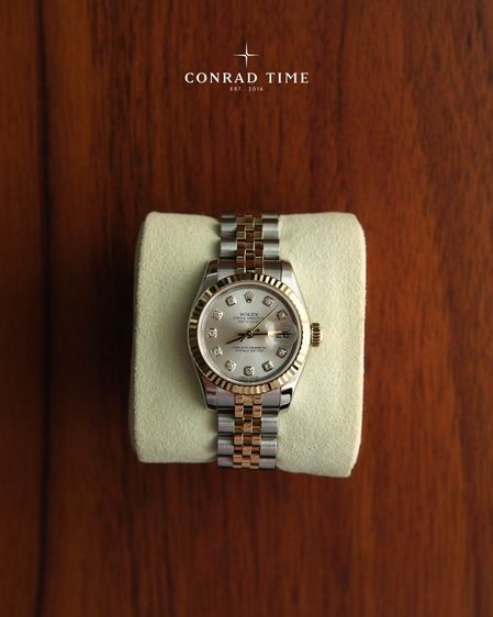 Rolex Datejust 179173 Silver Diamond Dial Two-Tone Jubilee 2013 26mm. Fullset  รูปที่ 5