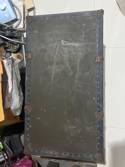 กระเป๋าไม้ คาดเหล็กโบราณ รูปที่ 2