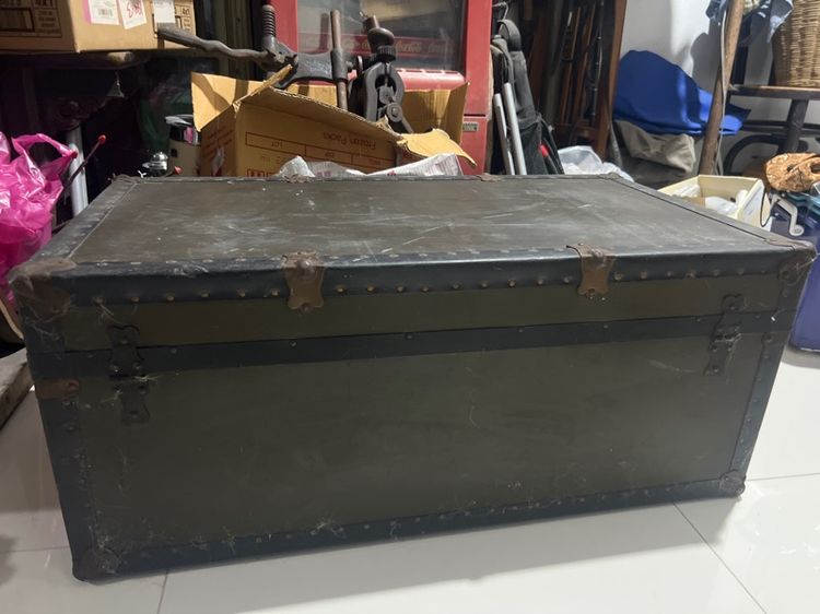 กระเป๋าไม้ คาดเหล็กโบราณ รูปที่ 3