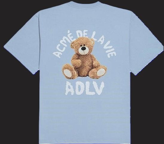 Acme De La Vie  ADLV Teddy (Bear Doll) Oversize Short Sleeve T Shirt Unisex Blue Sky  รูปที่ 9