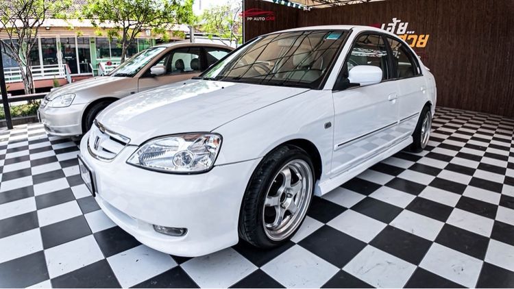 Honda Civic 2002 1.5 EX Sedan เบนซิน LPG เกียร์อัตโนมัติ ขาว รูปที่ 3