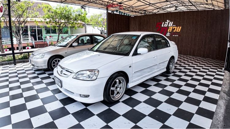 Honda Civic 2002 1.5 EX Sedan เบนซิน LPG เกียร์อัตโนมัติ ขาว รูปที่ 4