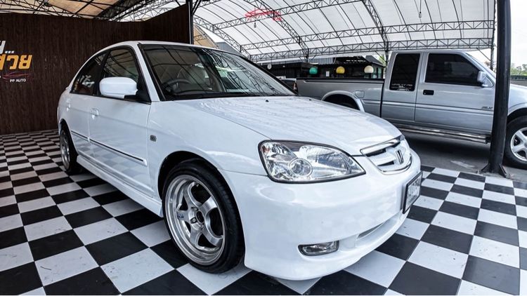 Honda Civic 2002 1.5 EX Sedan เบนซิน LPG เกียร์อัตโนมัติ ขาว รูปที่ 2