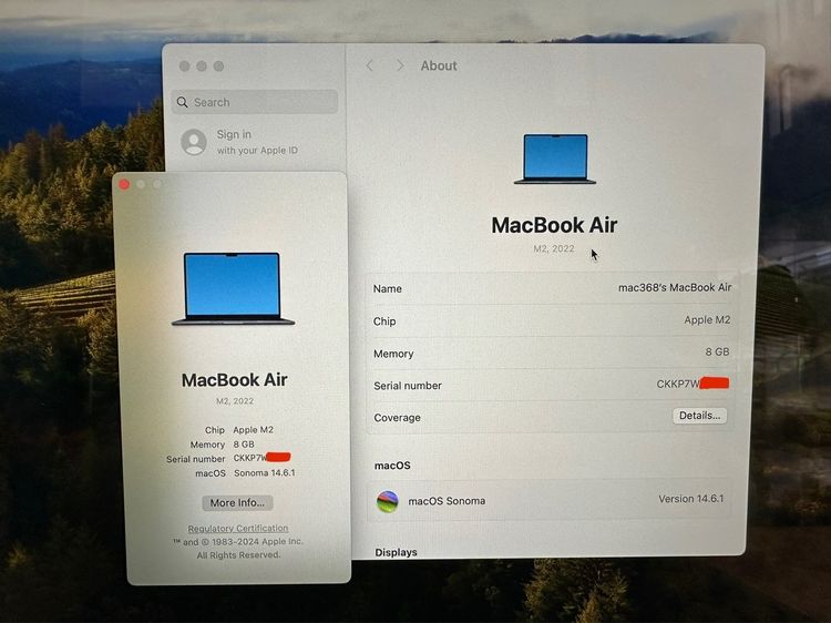 ขายถูกกกกกกกกกกกกกกกกกกกกก Mac Air M2 ปี 2022 สเปคแรงง SSD 512 สภาพใหม่เอี่ยม ไร้ที่ติ สวยครบยกกล่อง รูปที่ 2