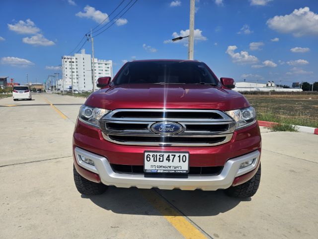 Ford Everest 2017 3.2 Titanium+ 4WD Utility-car ดีเซล เกียร์อัตโนมัติ แดง รูปที่ 2