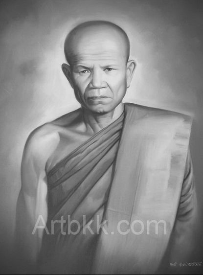 ภาพวาดสีน้ำมันพระเกจิหลวงพ่อ รูปที่ 5