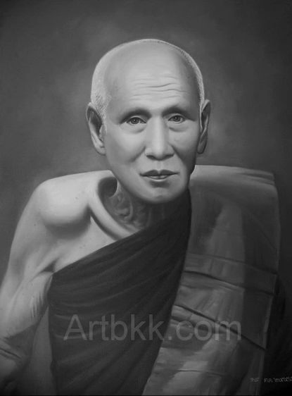 ภาพวาดสีน้ำมันพระเกจิหลวงพ่อ รูปที่ 7