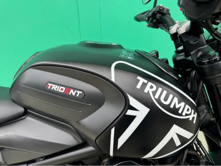 Triumph Trident 660 ปี21 สีดำวิ่ง10,000 รถมือเดียว รูปที่ 4