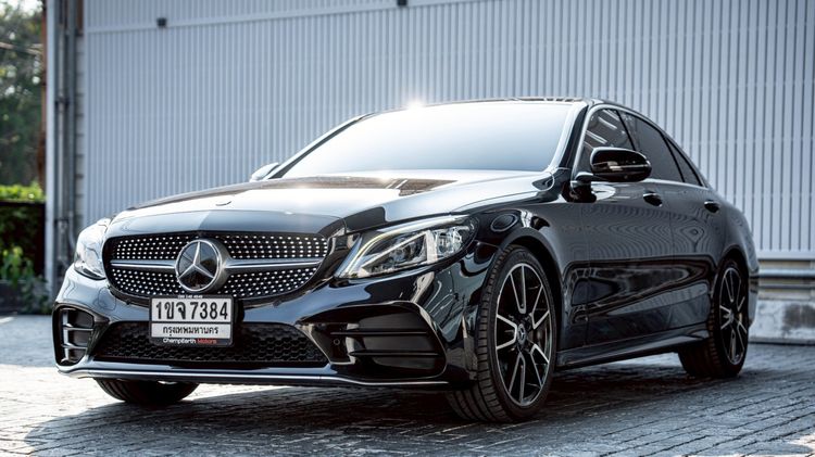 Mercedes-Benz C-Class 2019 C220 Sedan ดีเซล ไม่ติดแก๊ส เกียร์อัตโนมัติ ดำ รูปที่ 3