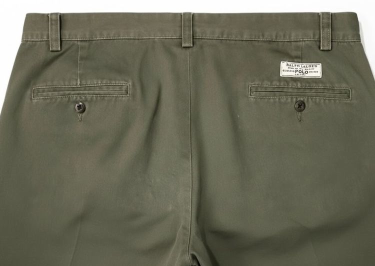 Ralph Lauren Classic Polo Chino Short Pants Men’s Classic Fit Double Pleated EST. 1967 รูปที่ 8