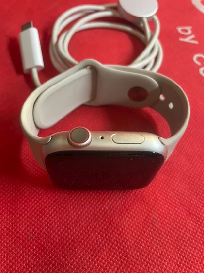 เงิน Apple Watch Series9 ใส่sim 45mm batt100 สวยไม่ลด งดต่อราคา ครับ