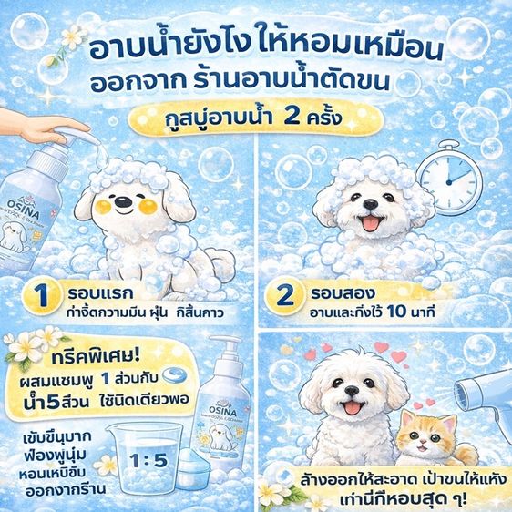แชมพูอาบน้ำพรีเมี่ยมสุนัขและแมว รูปที่ 4