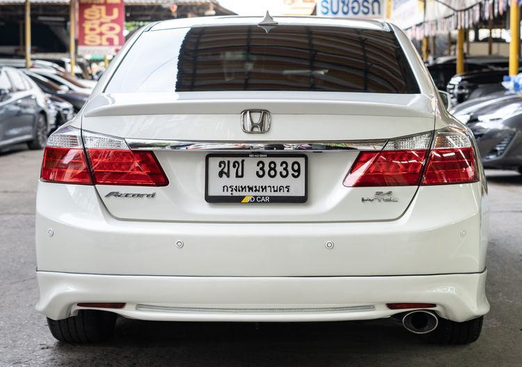Honda Accord 2014 2.4 Tech Sedan เบนซิน ไม่ติดแก๊ส เกียร์อัตโนมัติ ขาว รูปที่ 4