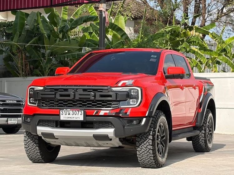 Ford Ranger 2022 Raptor 3.0 4WD Pickup เบนซิน ไม่ติดแก๊ส เกียร์อัตโนมัติ ส้ม รูปที่ 3