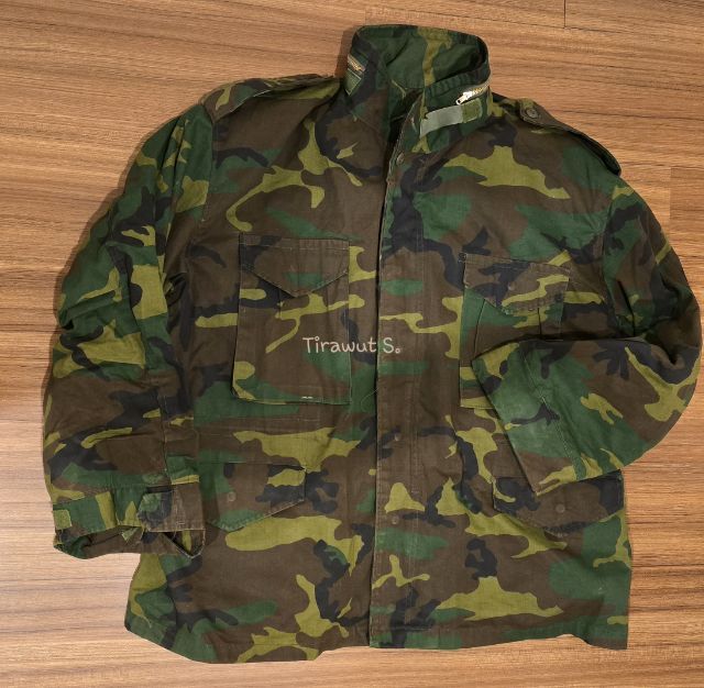 เขียว อื่นๆ แขนยาว อื่นๆ อื่นๆ เสื้อ Jacket พราง Woodland M65 เอกชน