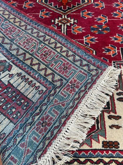 Authentic Handwoven Persian Rug – Red Tribal Design – Excellent Condition – Priced to Sell รูปที่ 3