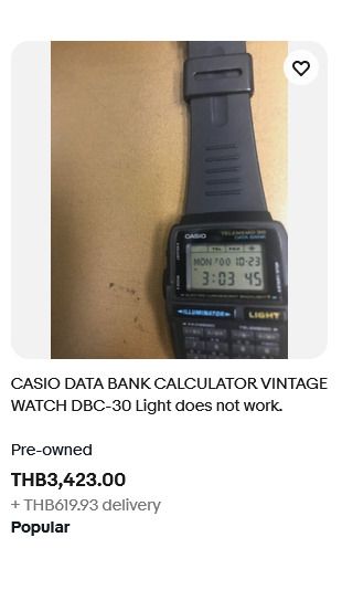 Vintage Casio Dbc-30 Data Bank รูปที่ 10