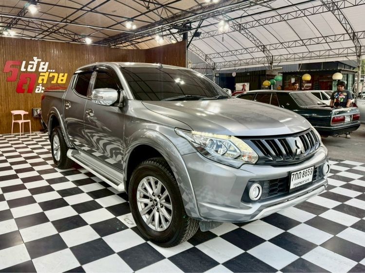 Mitsubishi Triton 2018 2.5 Plus Pickup ดีเซล ไม่ติดแก๊ส เกียร์อัตโนมัติ เทา รูปที่ 3
