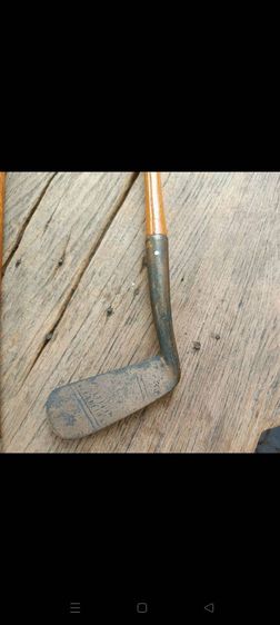 ชุดกอล์ฟ Antique หัวไม้ 2 อัน หัวเหล็ก 2 อัน และ Putter รวม 5 อันราวปี 1945 ก้านไม้สวยงาม ของอยู่เชียงใหม่ รูปที่ 8