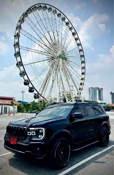 Ford Everest 2024 2.0 Bi-Turbo Wildtrak 4WD Utility-car ดีเซล ไม่ติดแก๊ส เกียร์อัตโนมัติ ดำ รูปที่ 2