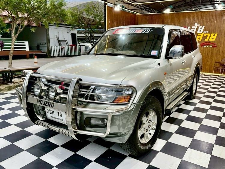 Mitsubishi Pajero 2001 3.5 GLS 4WD Utility-car เบนซิน LPG เกียร์อัตโนมัติ ครีม รูปที่ 3