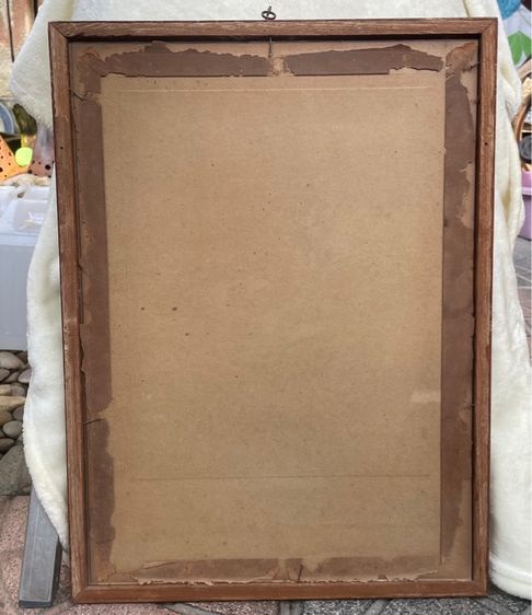 กรอบรูปไม้สัก ภาพพิมพ์จากพระบรมสาทิสลักษณ์ ในหลวง รัชกาลที่ 9  ผลงานศิลปินระเด่นบาซูกิ อับดุลลาห์ จิตรกรชาวอินโดนีเซีย รูปที่ 5