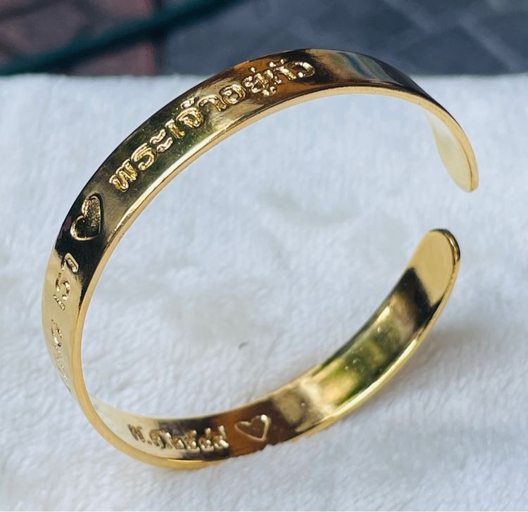 เก็บเก่า กำไลข้อมือหุ้มทอง(ไม่ลอกไม่ดำ)ที่ระลึกฉลองสิริราชสมบัติครบ 60 ปี ในหลวง รัชกาลที่ 9 ปี 2549 เรา💛พระเจ้าอยู่หัว รูปที่ 3