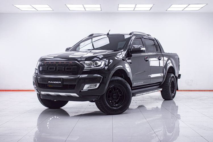 รถ Ford Ranger 2.2 Hi-Rider Wildtrak สี ดำ