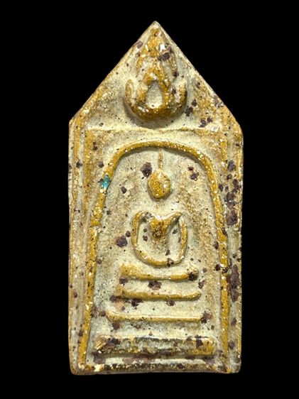 พระสมเด็จวัดระฆังพิมพ์ใหญ่ห้าเหลี่ยมเนื้อสีเหลืองฟักทองหลังเขียนช่างหลวงมีน้อยหายากมีแค่องค์เดียวสะสม