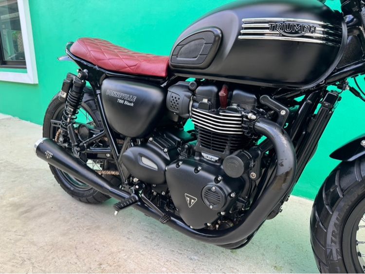 Triumph T100 black สีดำ ปี17จด18 วิ่ง3,000โล รถมือเดียว รูปที่ 8