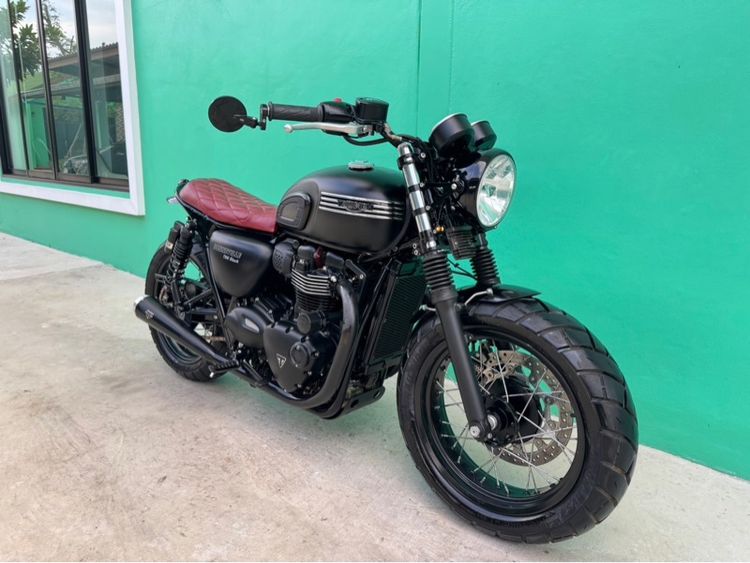 Triumph T100 black สีดำ ปี17จด18 วิ่ง3,000โล รถมือเดียว รูปที่ 2