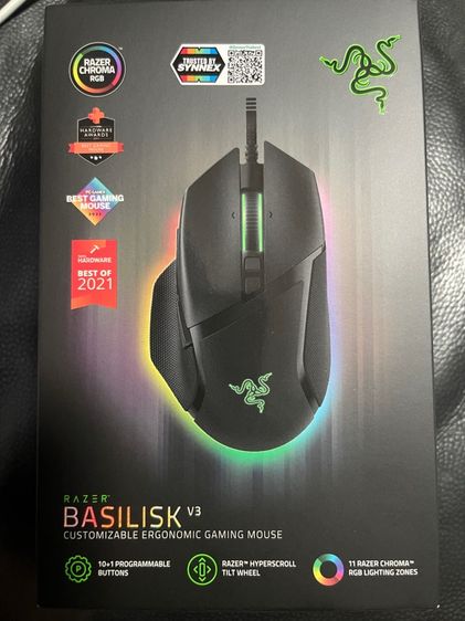เม้าส์ และคีย์บอร์ด เมาส์เกมมิ่ง Razer Basilisk V3 มือ 1