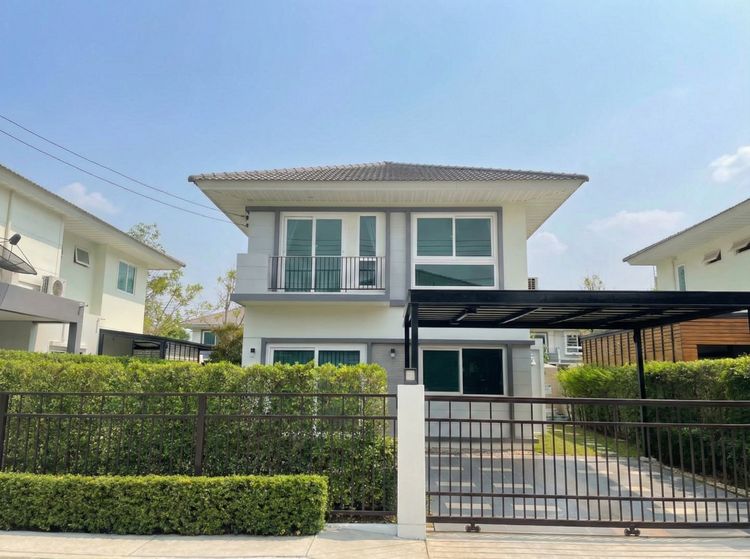 ขายหรือเช่า-บ้าน 4 นอนวิวสวนหลังบ้านไม่ติดใคร เช่า 32,000 บาท หรือผ่อนธนาคารเพียง 2xxxx บาท ศุภาลัย ไพรด์ วงแหวน–ลำลูกกา คลอง 6