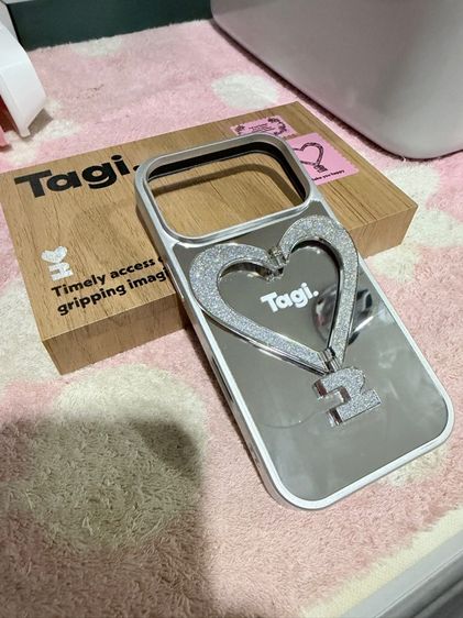 caseiphone17pro tagi ของแท้สีเงิน