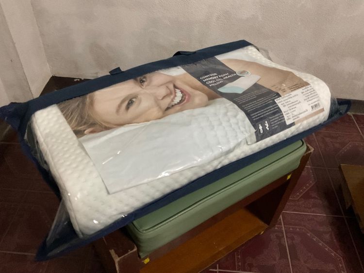 หมอนสภาพใหม่ เมมโมรี่โฟม memory foam pillow ฟรีปลอกหมอน รูปที่ 2