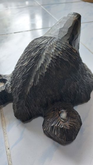 หัวหมีแกะสลัก ไม้เก่าแท้  รูปที่ 4