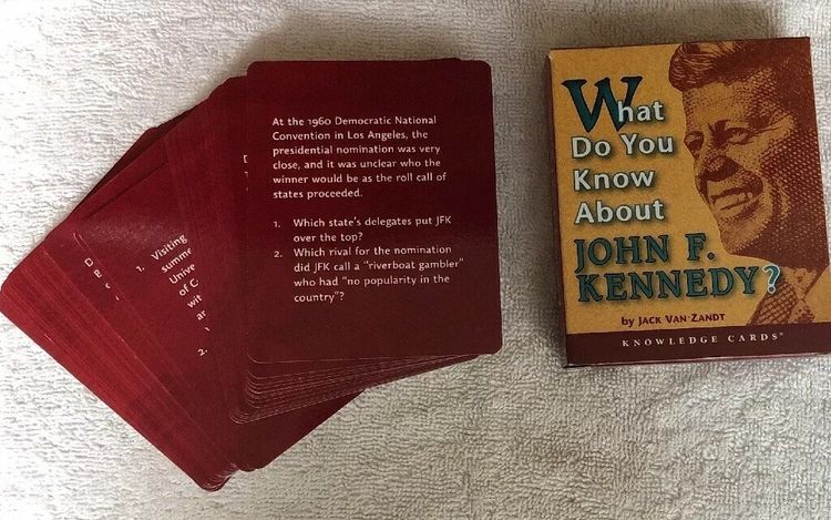 ชุดบัตรความรู้ - คุณรู้อะไรเกี่ยวกับ จอห์น เอฟ เคนเนดี บ้าง A Quiz Deck of What Do You Know About John F Kennedy รูปที่ 2