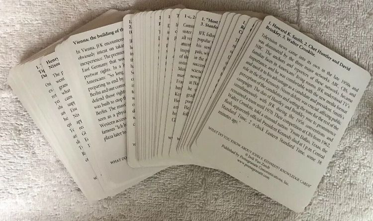 ชุดบัตรความรู้ - คุณรู้อะไรเกี่ยวกับ จอห์น เอฟ เคนเนดี บ้าง A Quiz Deck of What Do You Know About John F Kennedy รูปที่ 3