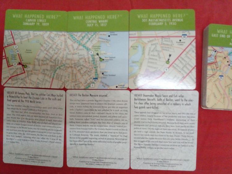 ชุดบัตรความรู้ - เกิดอะไรขึ้นที่นี่ บอสตัน A Quiz Deck of WHAT HAPPENED HERE BOSTON รูปที่ 3