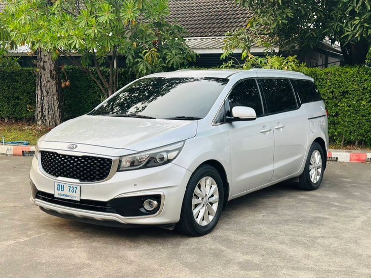 Kia Carnival 2017 2.2 EX Van เบนซิน ไม่ติดแก๊ส เกียร์อัตโนมัติ เทา รูปที่ 2